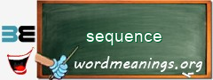 WordMeaning blackboard for sequence